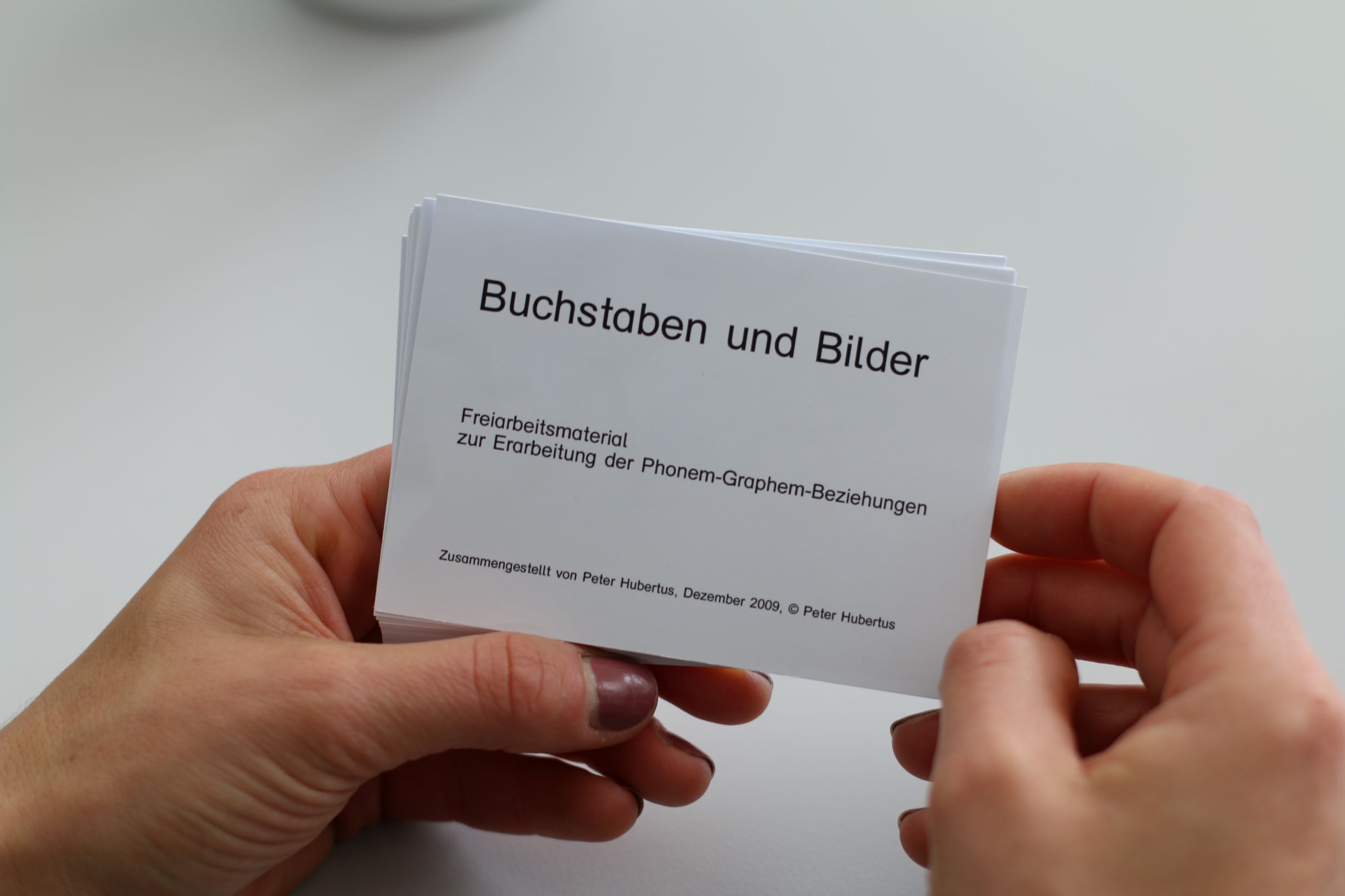 Buchstaben und Bilder