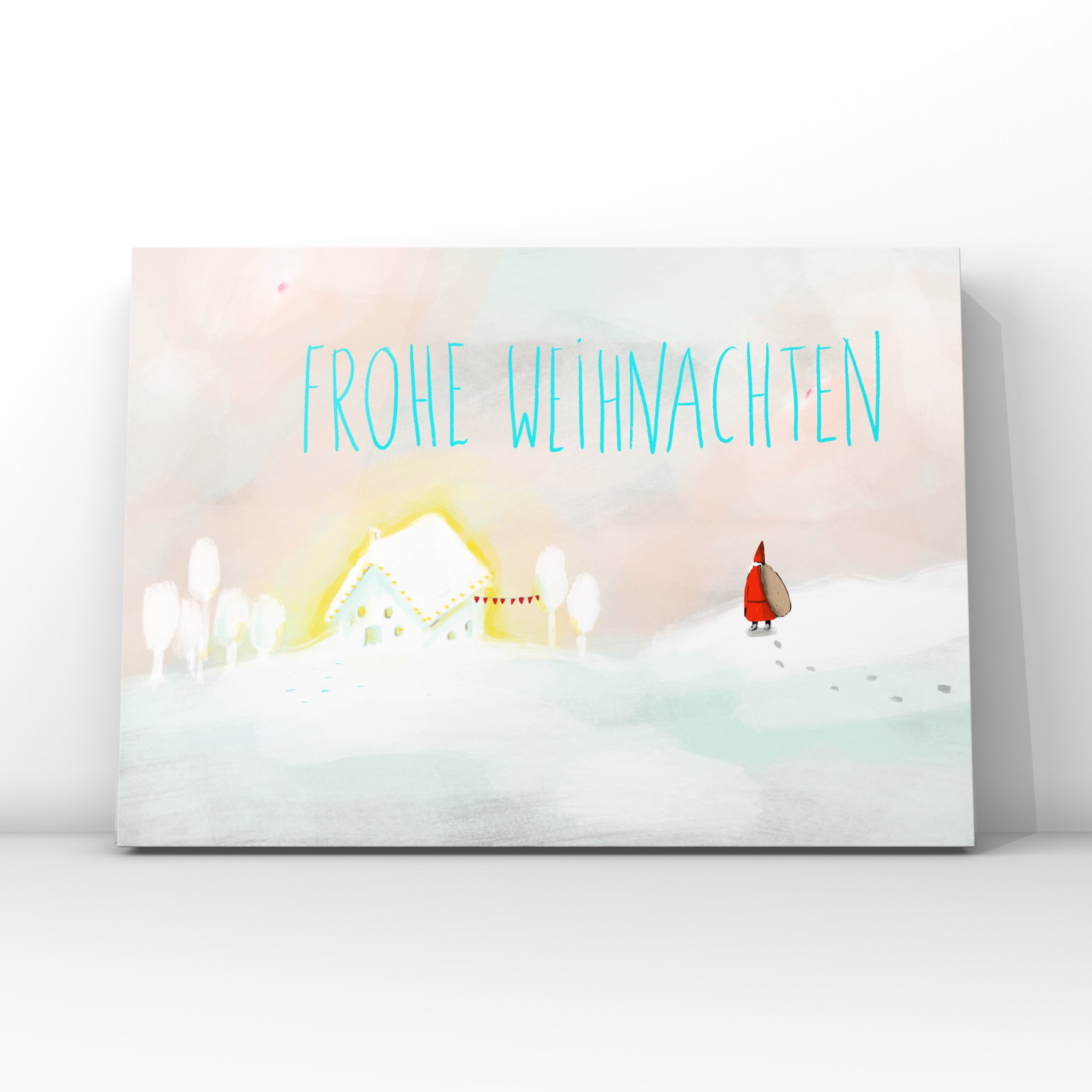 4D7ED9B3-B224-423E-AFA2-7186B716109D Weihnachtskarte Eingeschneit (Faltkarte A6)