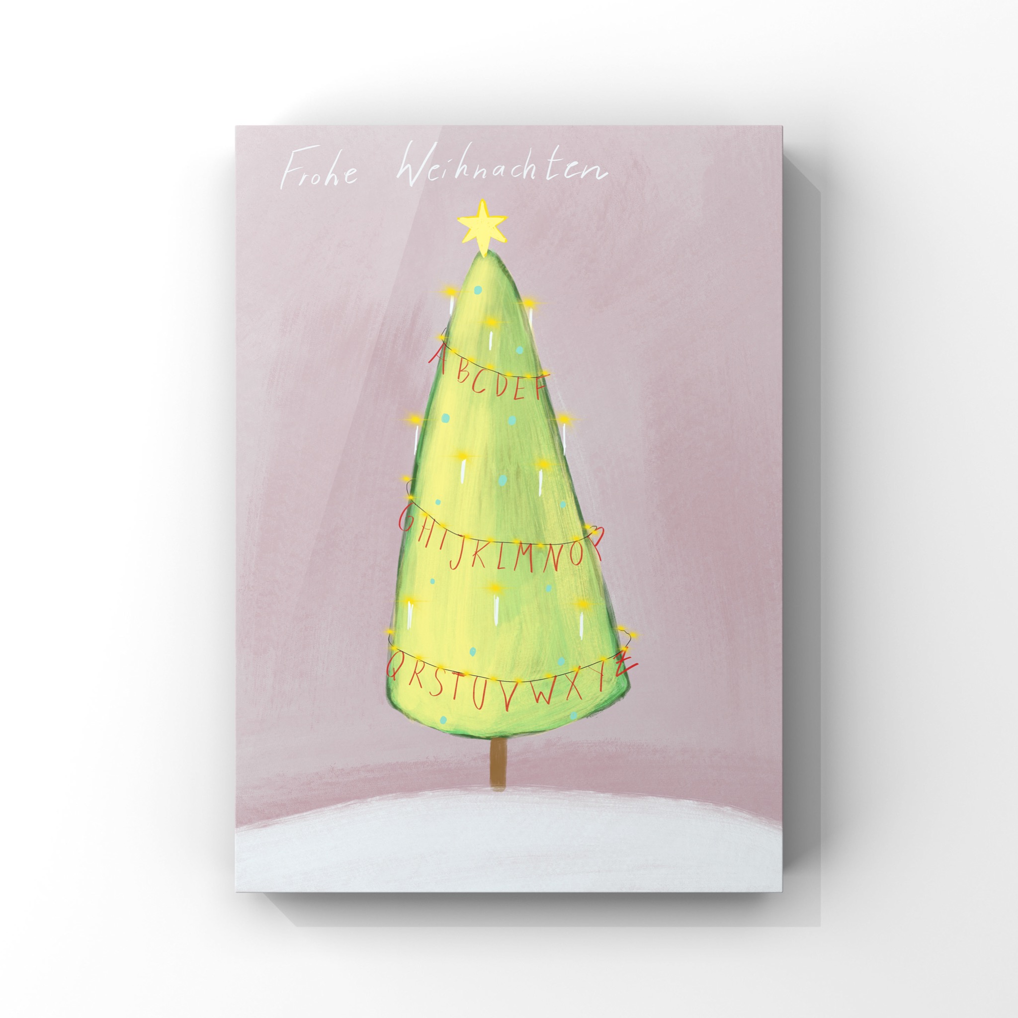 Tannenbaum Weihnachtskarte Tannenbaum (Faltkarte A6)