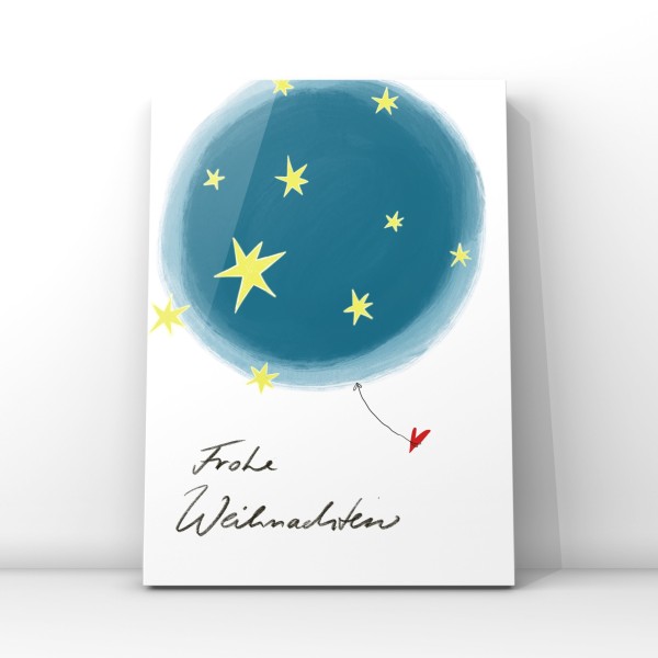 Weihnachtskarte Sterne (Faltkarte A6)