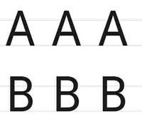 Buchstaben und Zahlen